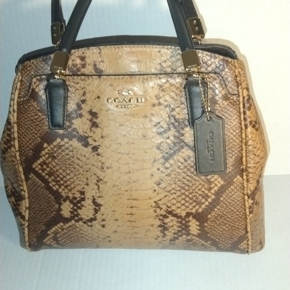 Coach Handbags - Coach snake print tote